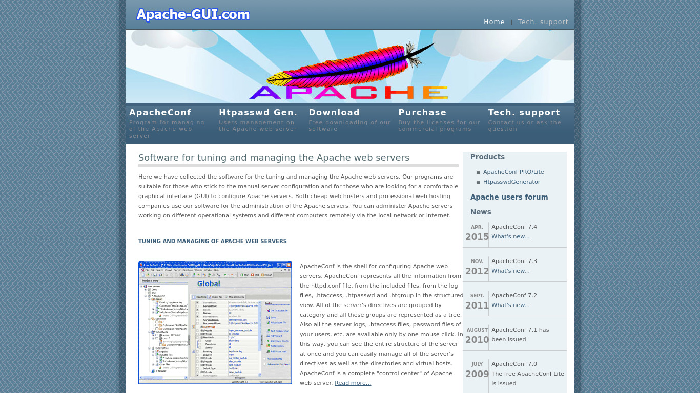 ApacheConf Landing page