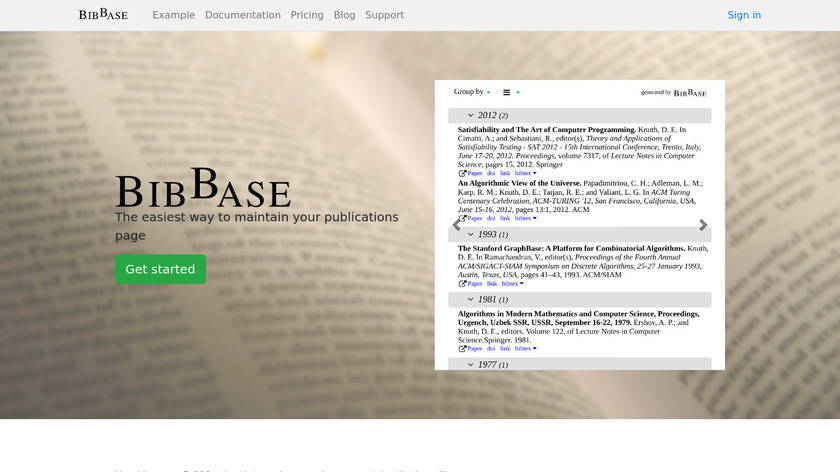 BibBase Landing Page