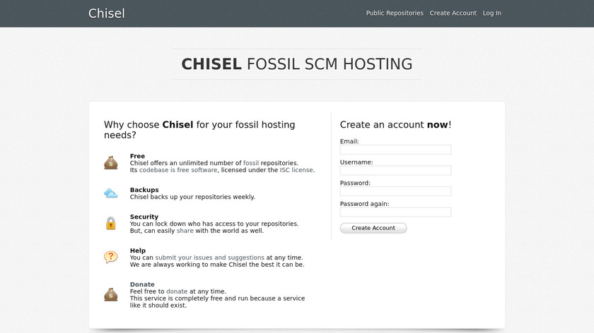 Chisel App Landing Page