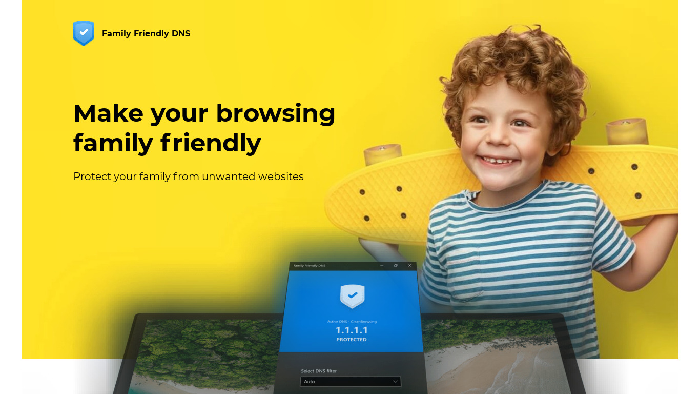 Family Friendly DNS Landing page