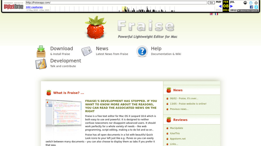 Fraise Landing Page