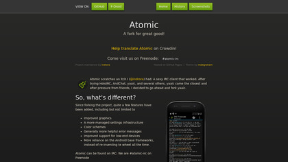 Atomic IRC image
