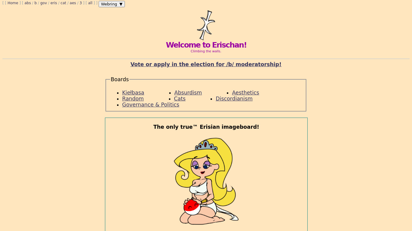 Erischan Landing page