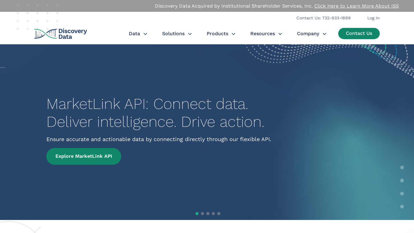 Discovery Data Landing page