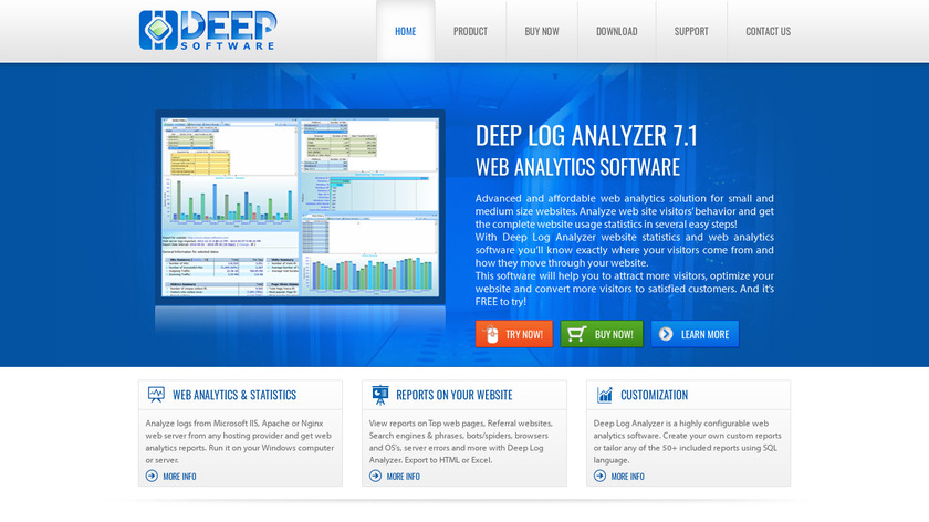 Deep Software Landing Page