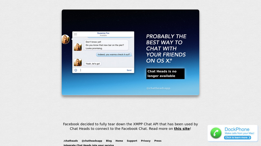 raffael.me Chat Heads Landing Page