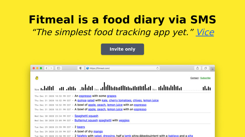 Fitmeal Landing Page
