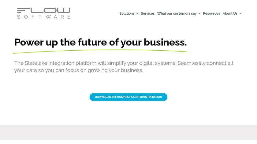 Flow Software Landing Page