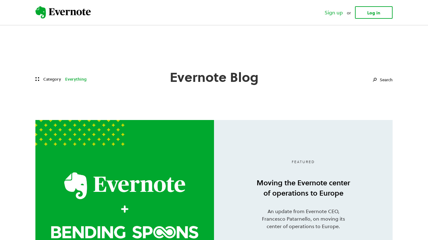 Evernote for iMessage Landing page