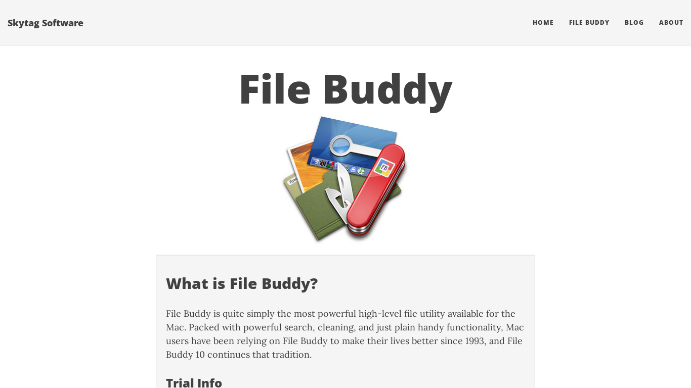 File buddy Landing page