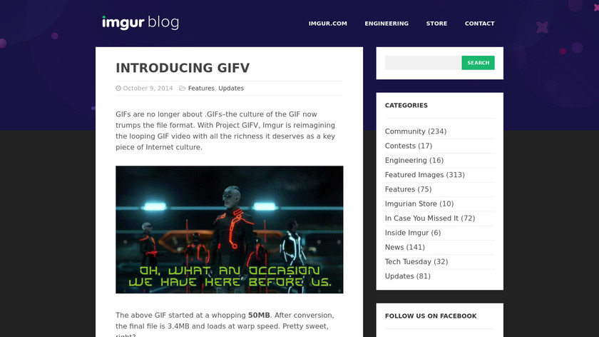 Project GIFV Landing Page