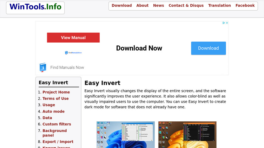 Easy Invert Landing Page