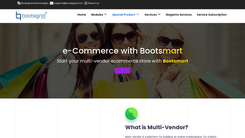 Bootsmart by Bootsgrid Landing Page