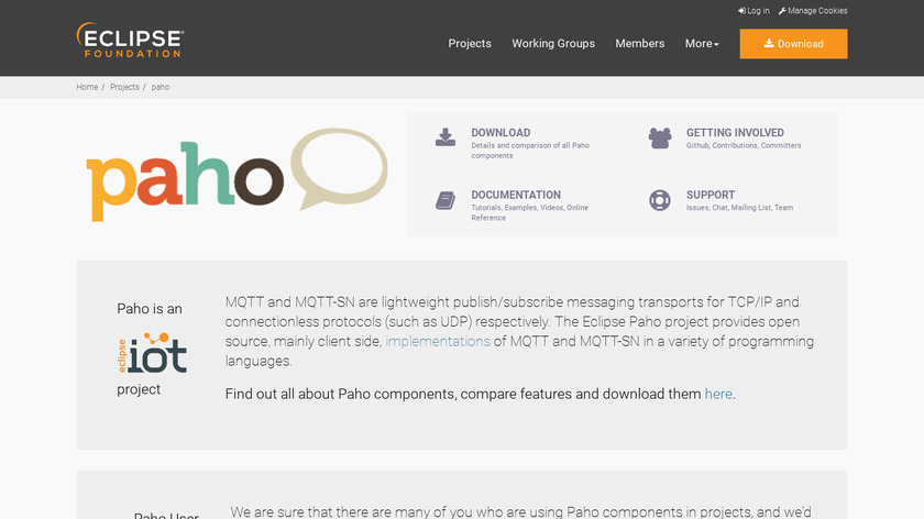 Eclipse Paho Landing Page