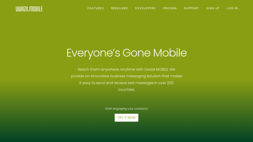 Uwazii MOBILE Landing Page