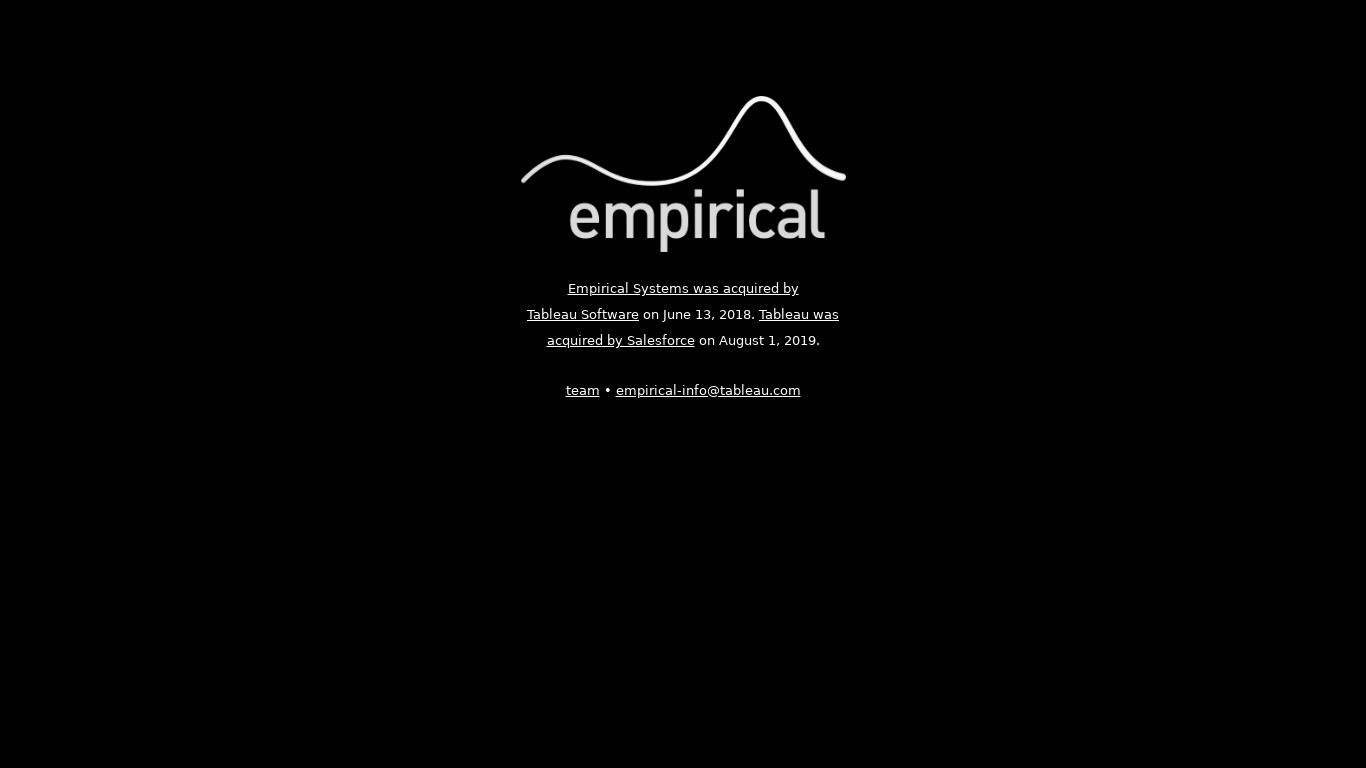Empirical Landing page
