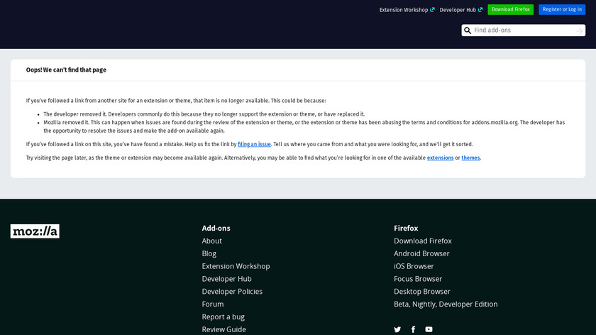 addons.mozilla.org DejaClick Landing Page