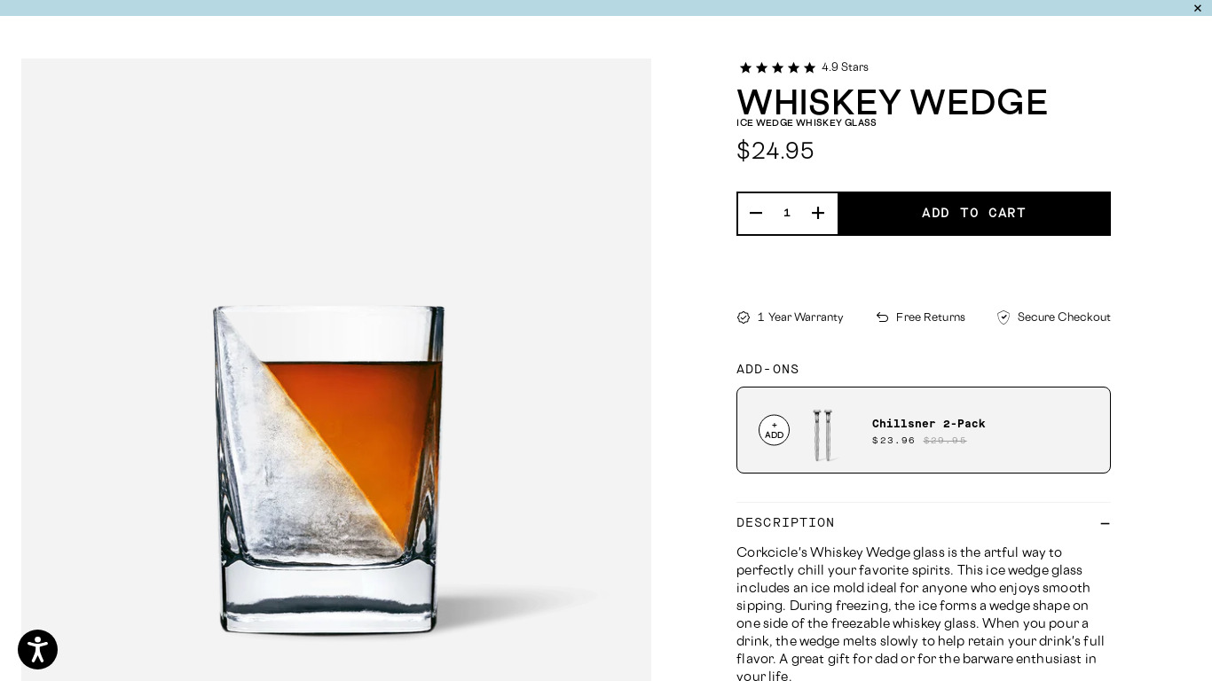 Whisky Wedge Landing page