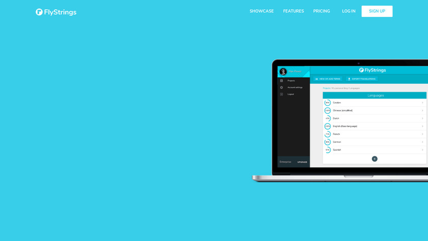 FlyStrings Landing Page