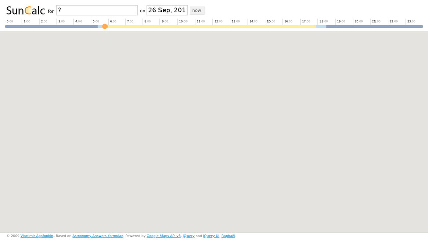 SunCalc Landing Page