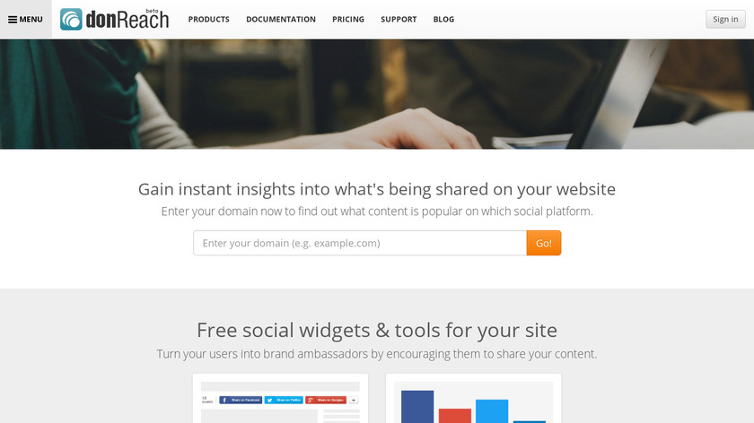 donReach Landing Page