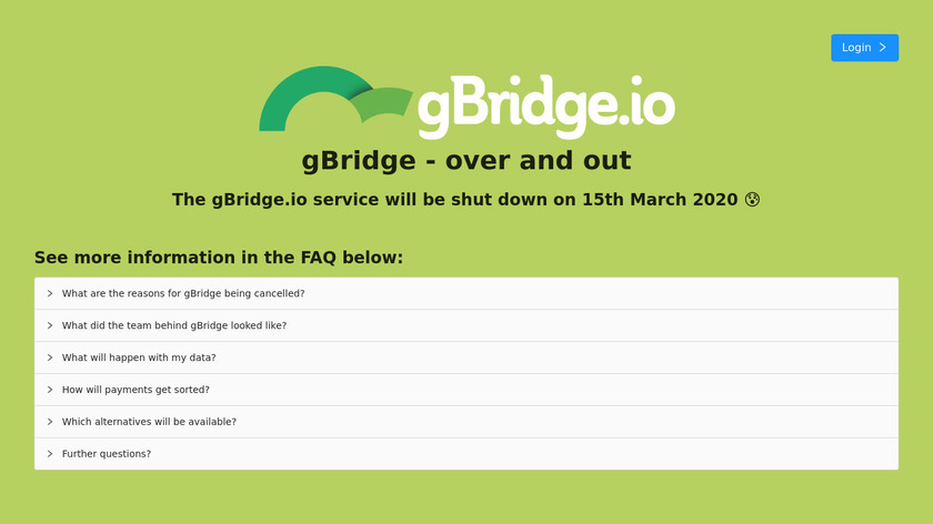 Kappelt gBridge Landing Page