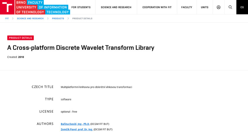 libdwt Landing Page