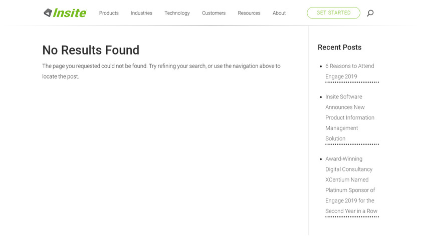 insitesoft.com InsiteCommerce Landing Page