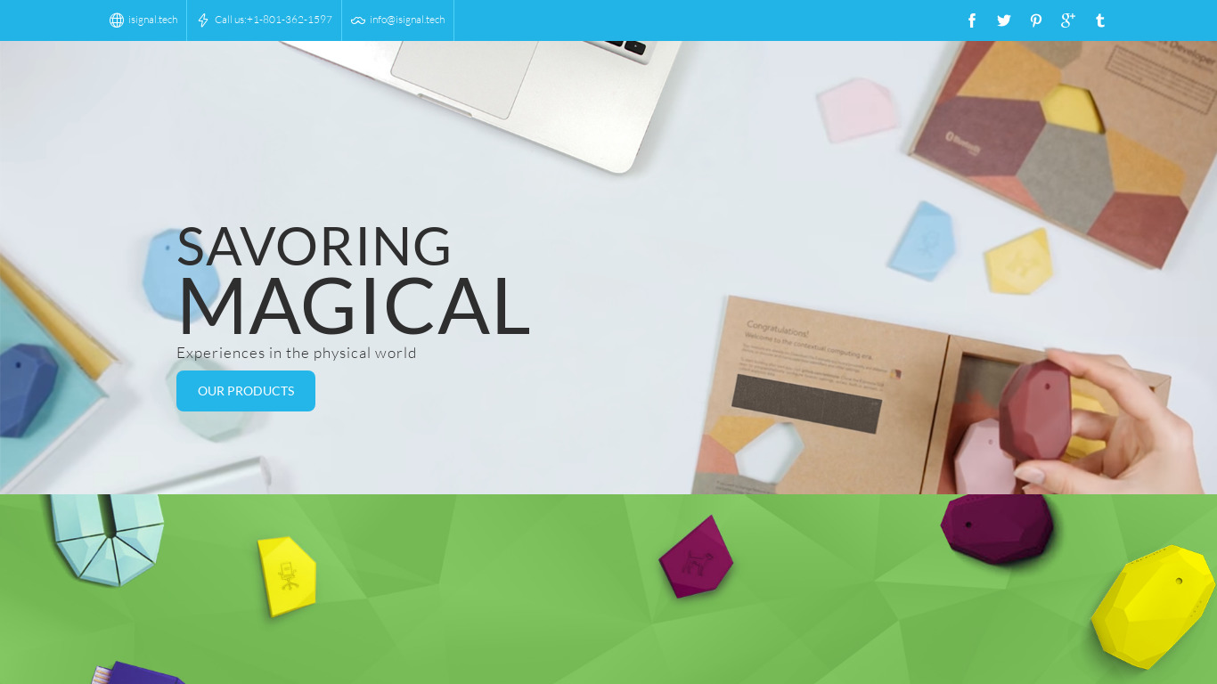 iSignal Landing page