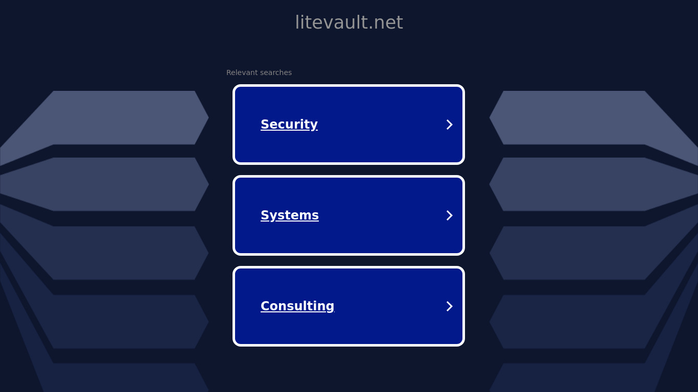 LiteVault Landing page