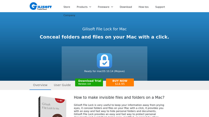 Gilisoft File Lock for MAC Landing Page