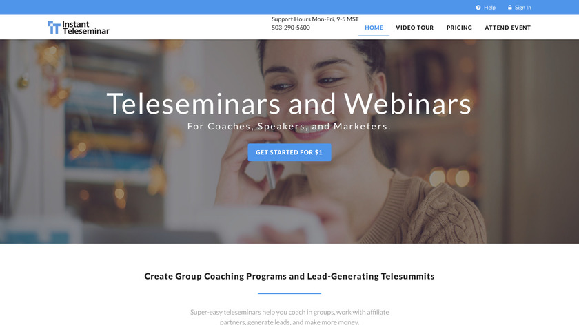 Instant Teleseminar Landing Page