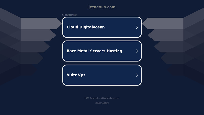 jetNexus Landing Page