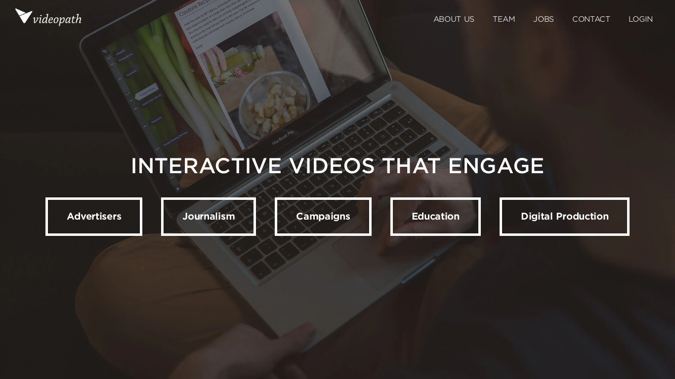 Videopath Landing page