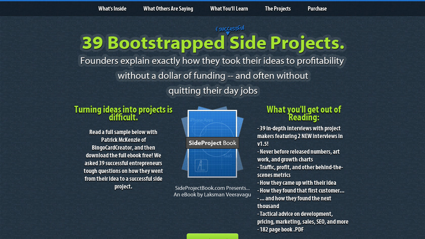 SideProject Book Landing Page