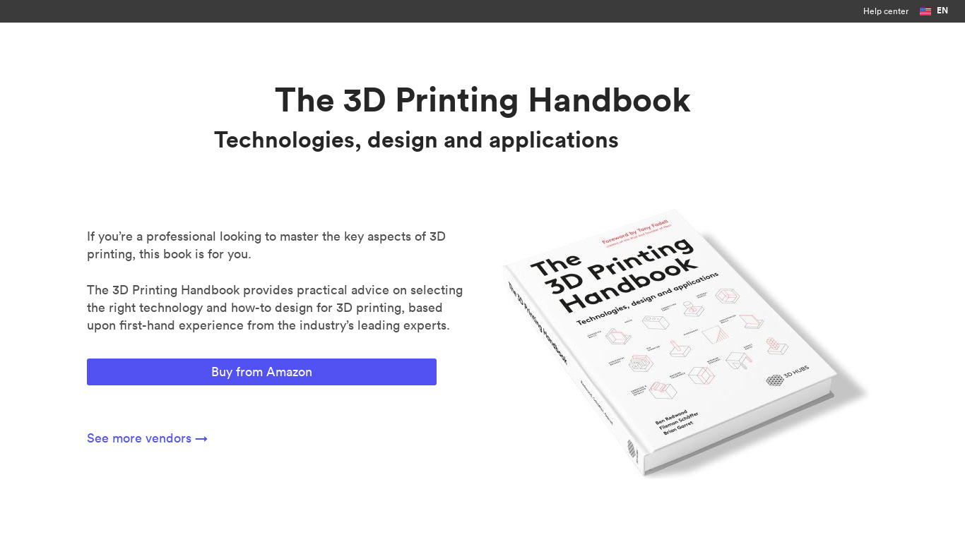 The 3D Printing Handbook Landing page