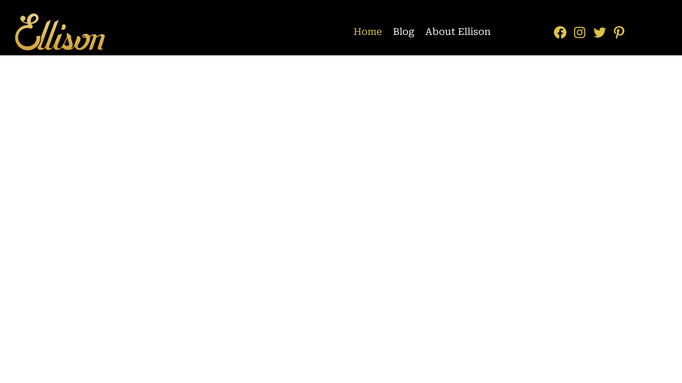 Ellison Eyewear Landing page