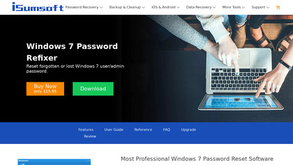 iSumsoft Windows 7 Password Refixer image