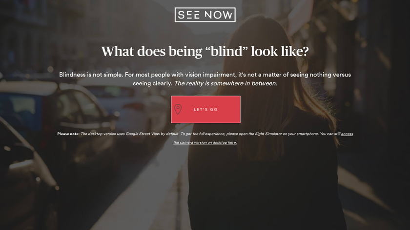 See Now Landing Page