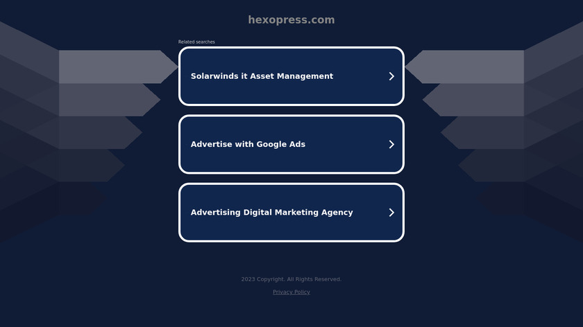 HexoPress Landing Page