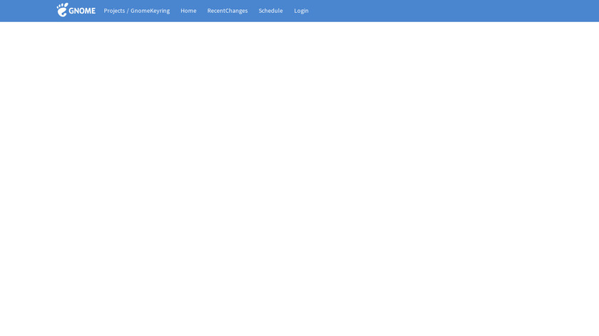 GNOME Keyring Landing Page