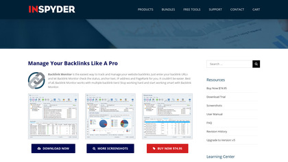 Inspyder Backlink Monitor image