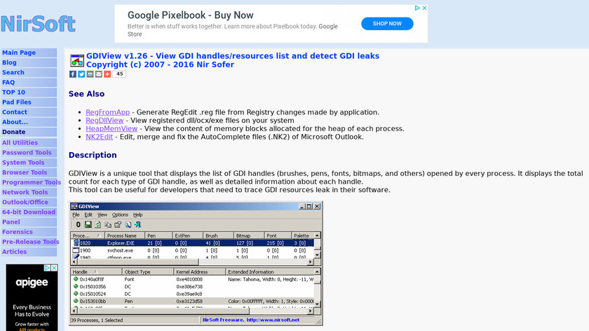 GDIView Landing Page