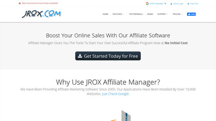 JROX Affiliate Manager image