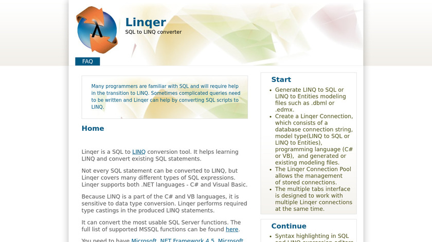 Linqer Landing Page