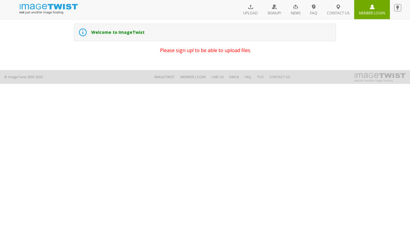 ImageTwist Landing Page