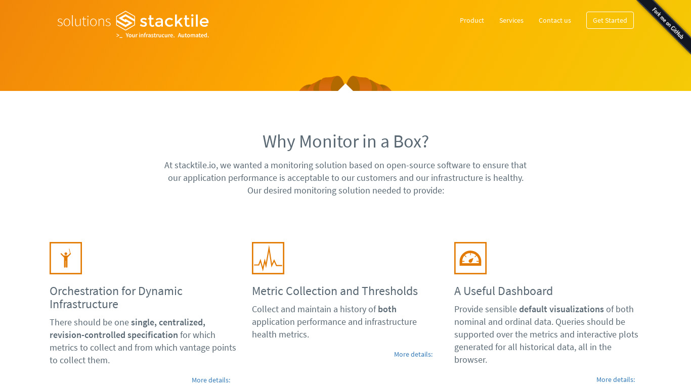 Monitor in a Box Landing page