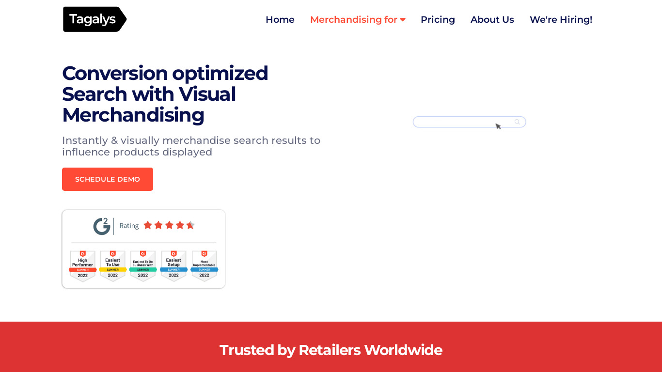 Intelligent Search Landing page
