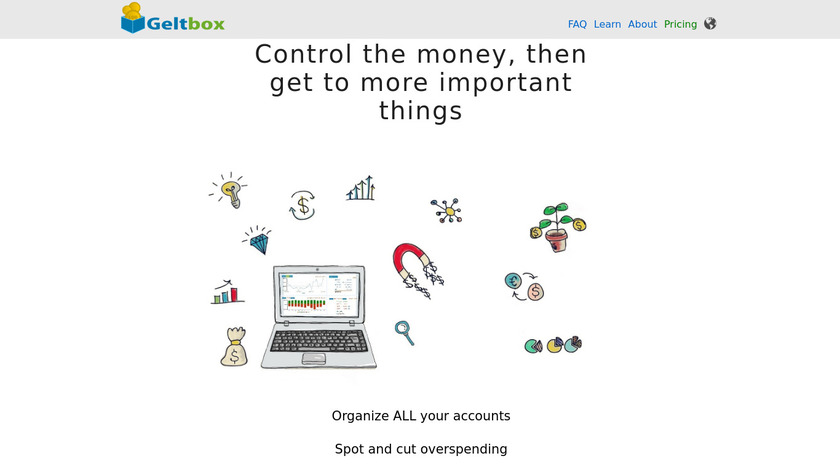 Geltbox money Landing Page