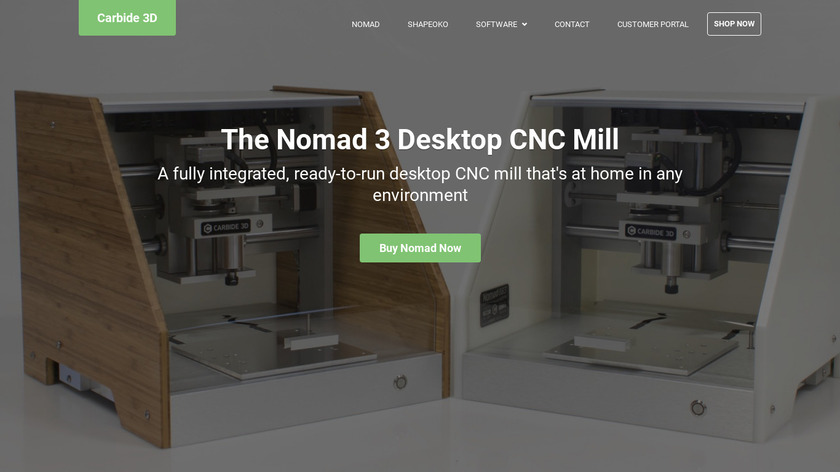 The Nomad 883 Pro Landing Page